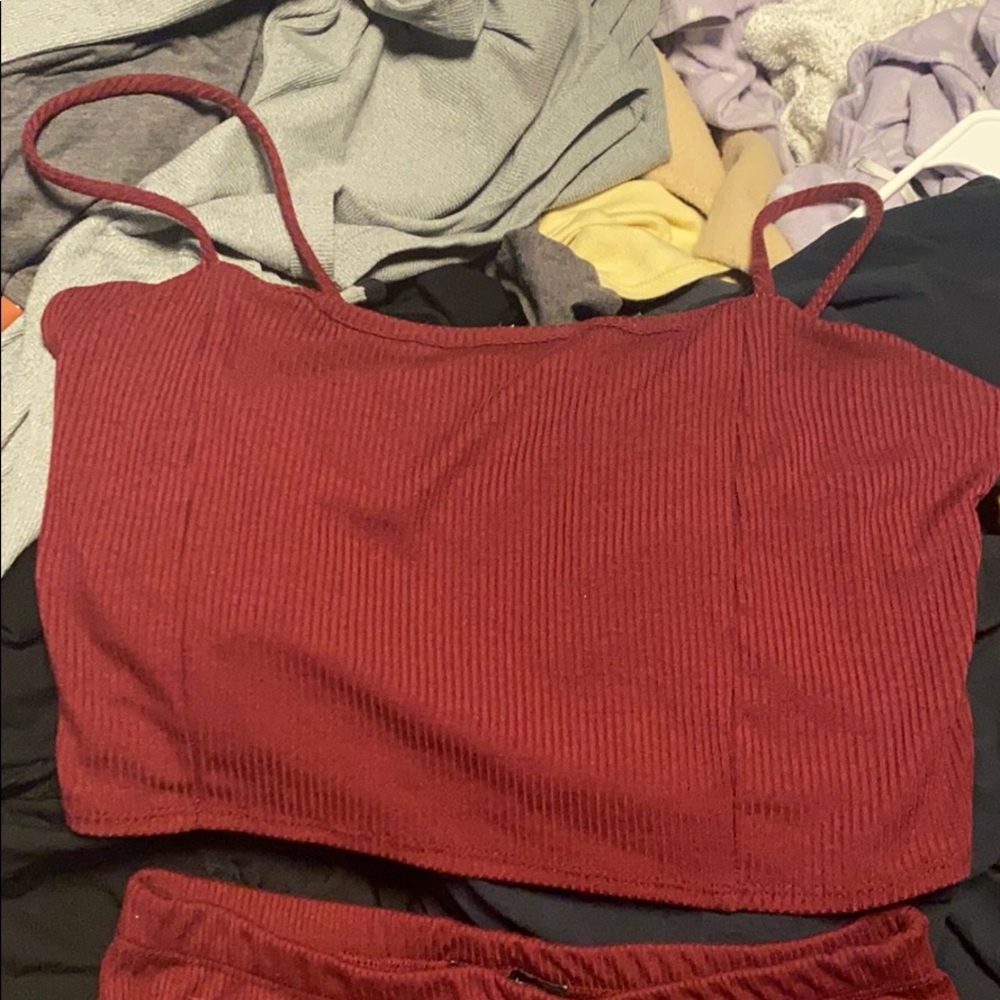 Crop top set